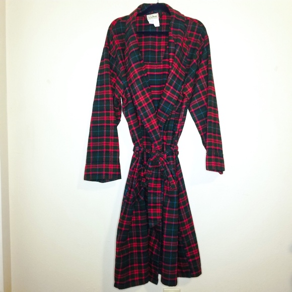 L.L. Bean Other - L.L. Bean Plaid Flannel Robe